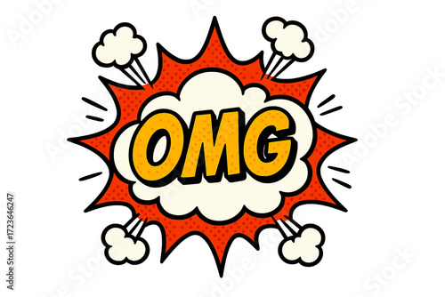 Comic book style line icon set. graphic boom text, colorful explosion, speech bubble pop