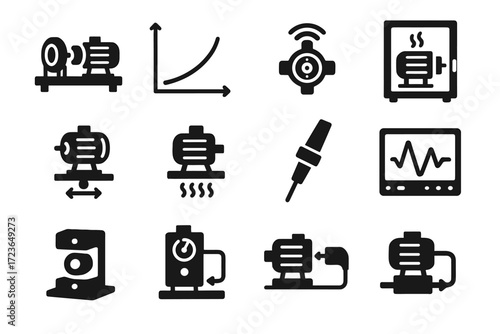 Sensor block vibration load controller testing vector test ev cell graph motor
