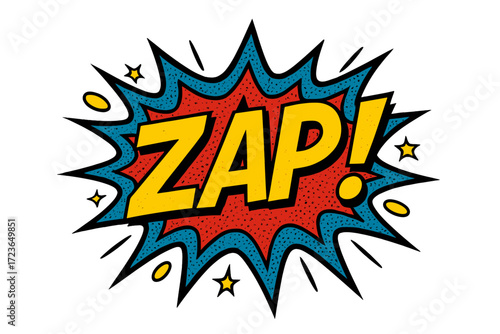 Comic book sound effects icon set. colorful pop art, illustration, zap icons in flat style.