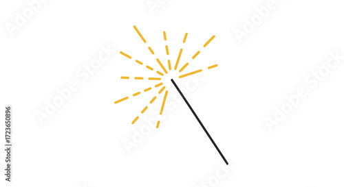 sparkler and fireworks