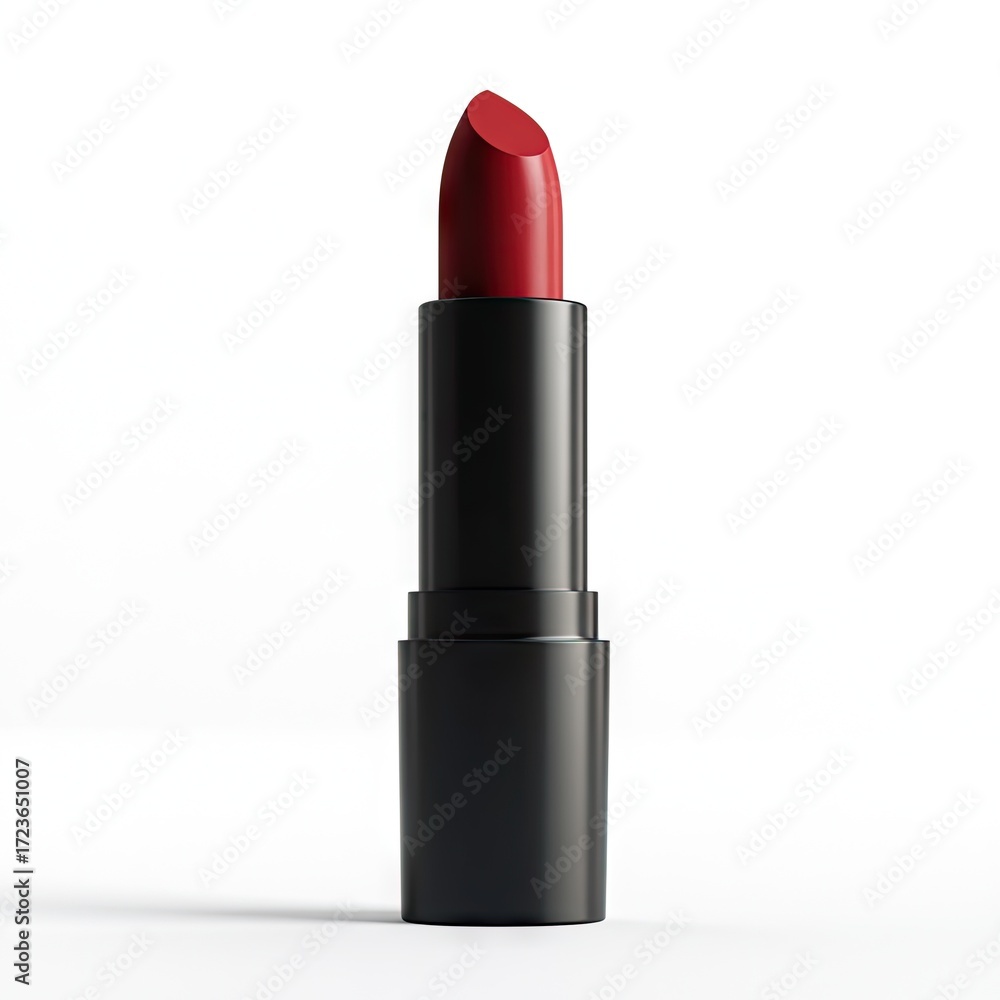 Obraz premium Red lipstick in black tube