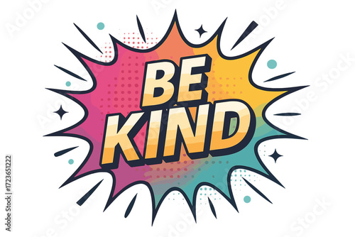 Kindness message flat icon set. positive, motivational quotes flat icons collection.