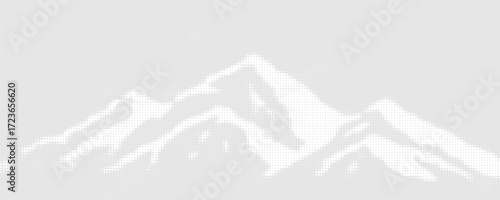 Dotted halftone waves. Abstract liquid shapes, wave effect dotted gradient texture waves isolated vector symbols set. Halftone graphic dots waves. Wave dotted halftone