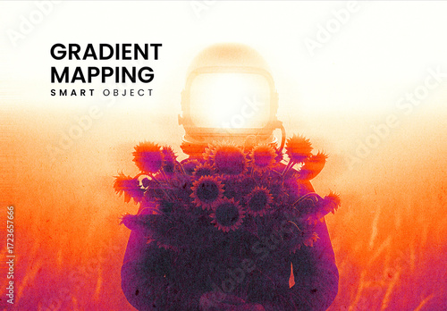 Gradient Mapping Photo Effect Mockup