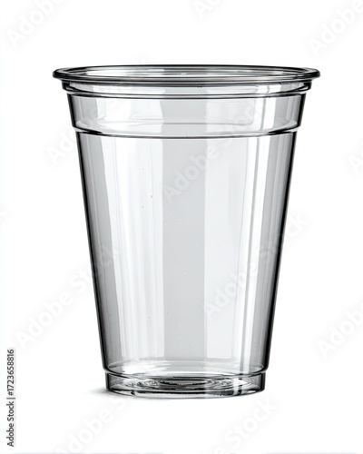 Wallpaper Mural Clear plastic disposable cup (1) Torontodigital.ca
