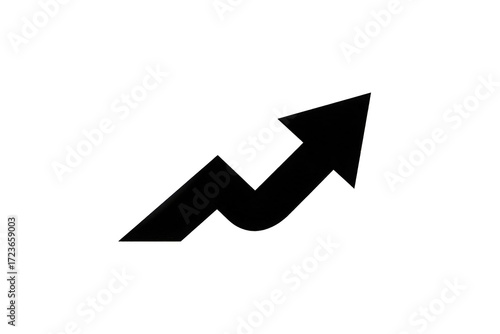 Free Download Abstract Upward Trending Arrow with Glowing Particles - GFXLoad