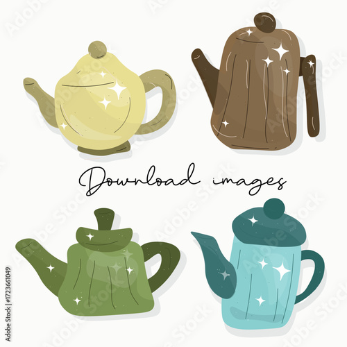 tea, teapot, cup, drink, isolated, pot, porcelain, white, kettle, beverage, coffee, breakfast, china, kitchen, set, hot, object, saucer, ceramic, vector, teacup, green, ceramics, cafe, black