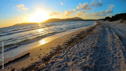 POV Sunset Walk | Beach Walk at Sunset, Italy