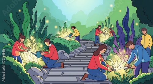 Gardeners in the Park.