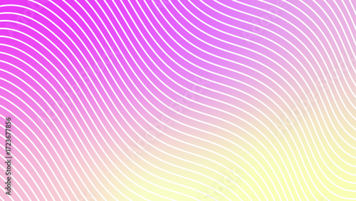 Pink yellow abstract vector background with wavey lines for wab banner, header, cover, poster, backdrop.