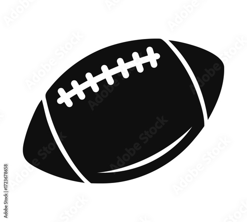 American football silhouette for sports designs