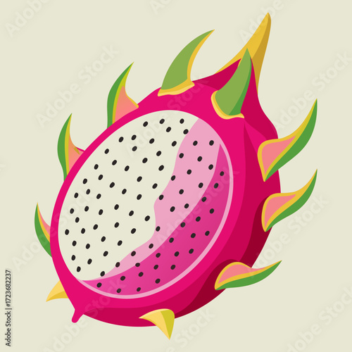 whole pitaya vector 