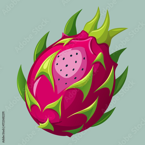whole pitaya vector 