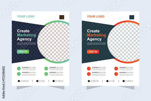Corporate business flyer design template