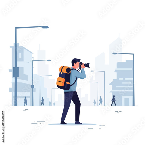 Photographer in City