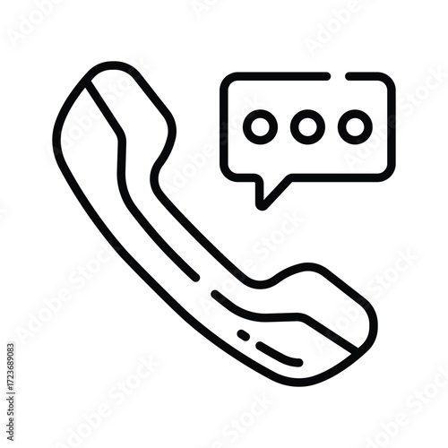Call service icon symbolizing customer care, support, and ecommerce help
