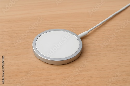 Magsafe Charger, Magnetic Wireless Charger, Fast Charging Pad
​This high-quality image shows a MagSafe charger, a wireless charging device designed for Apple products.
