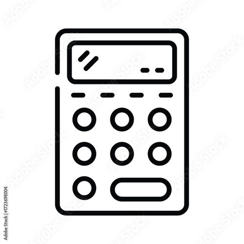 Calculator icon representing finance, budget, and ecommerce payment calculations