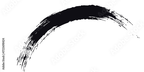 Brush strokes templates, vector grunge paintbrush banners, boxes, frames and design elements. Painted objects Isolated
