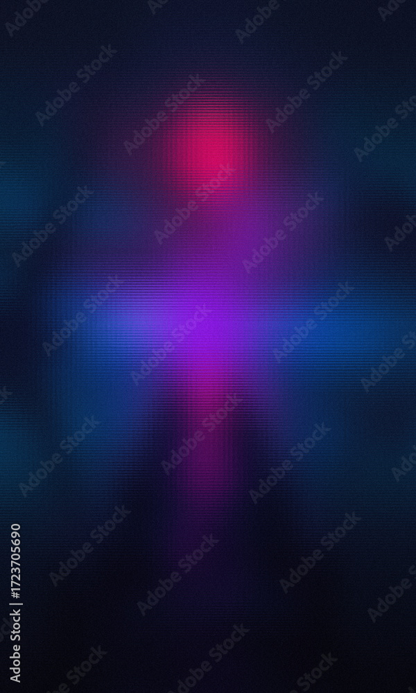 Obraz premium Neon Horizon A Mesmerizing Display of Gradient Hues and Subtle Textures A Modern Abstract Composition