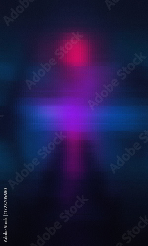 Neon Horizon A Mesmerizing Display of Gradient Hues and Subtle Textures A Modern Abstract Composition