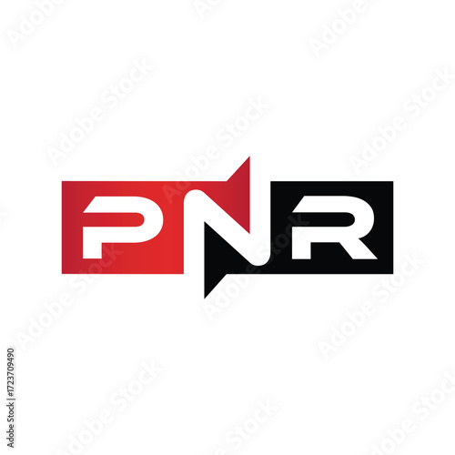 PNR Monogram Initial Letters Logo