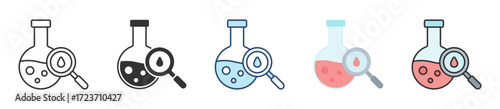 Analysis Icon Set Multiple Style Collection