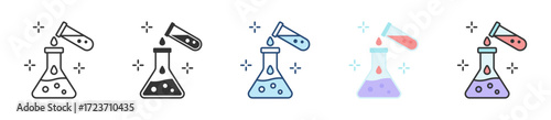 Test Icon Set Multiple Style Collection