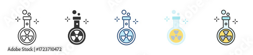 Chemical Icon Set Multiple Style Collection
