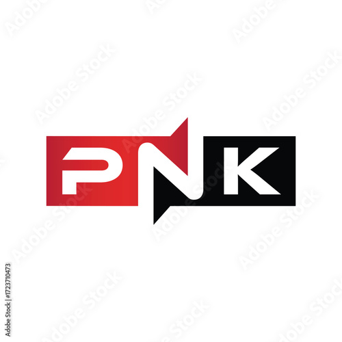 PNK Monogram Initial Letters Logo
