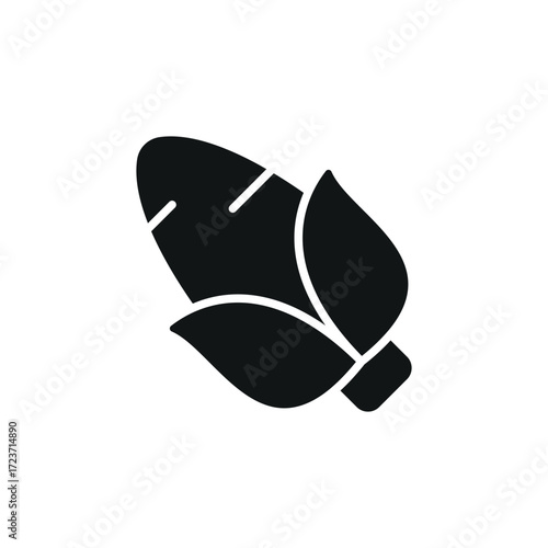 Corn icon in glyph style for farming, vegetable, and healthy food visuals.