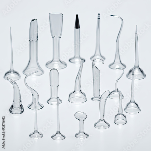 surgical suction tios on white background
