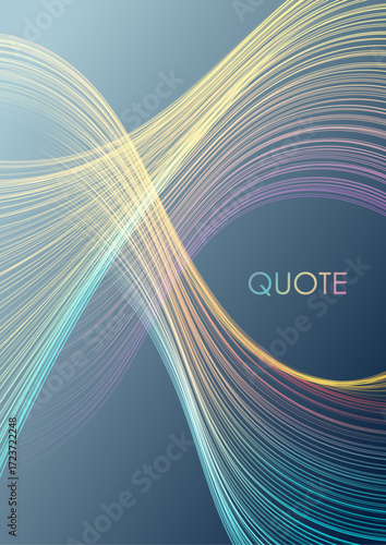 Colorful holographic minimal wavy lines abstract concept background