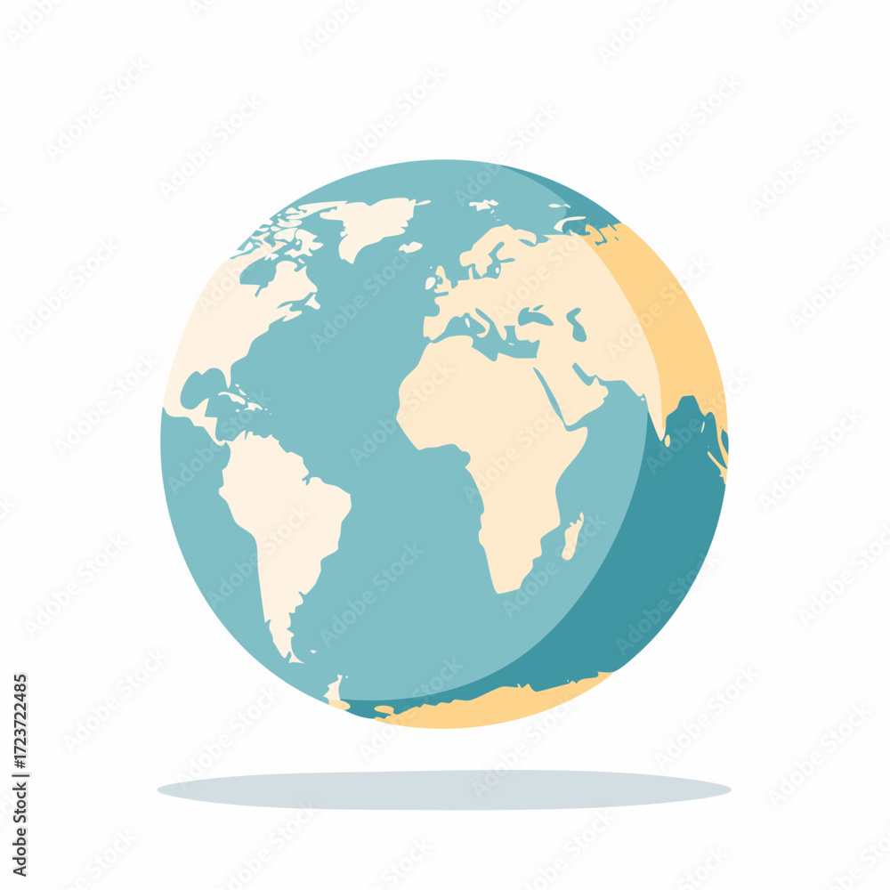 Fototapeta premium globe on white background