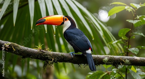 Toucan Perched on Branch. (1)