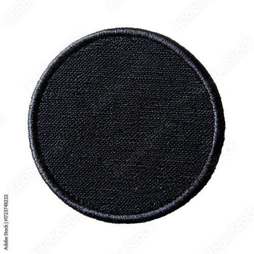 Black Patch Clothing Texture Swatch for Custom Design Projects
