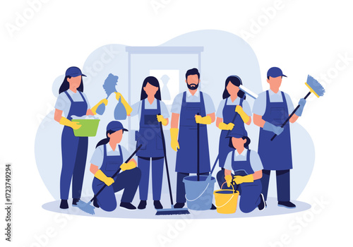Professional cleaning team ready to make your spaces sparkle and shine.
