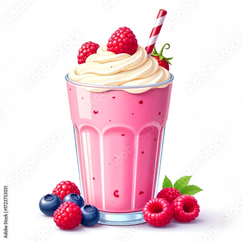 berry fruit smoothie, ice cream, yogurt