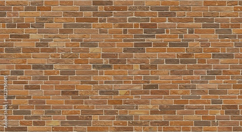 Beautiful brown block brick wall seamless pattern texture background.