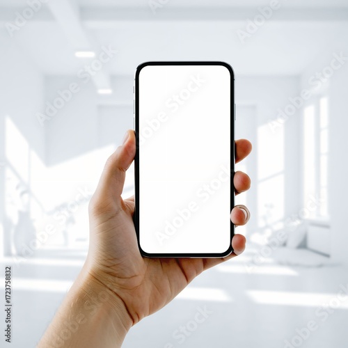 hand holding smartphone