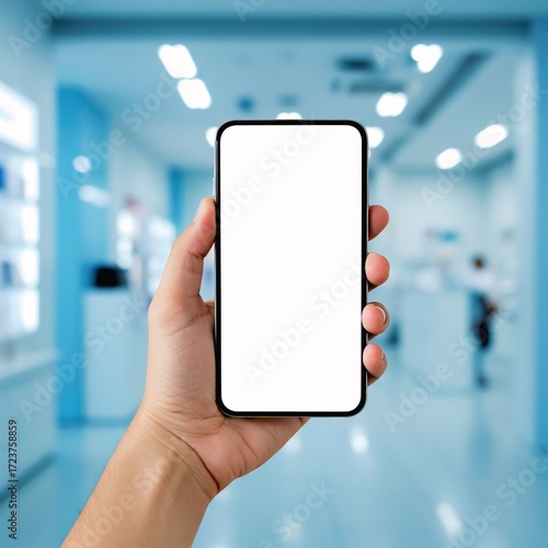 hand holding smartphone