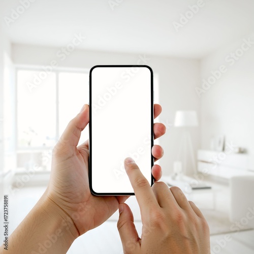 hand holding smartphone