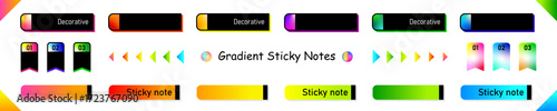 Gradient Sticky Notes 