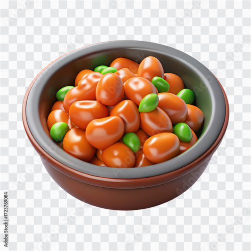 3D Kung Pao Chicken Icon | Chinese Cuisine, Spicy Stir-Fry & Asian Dish