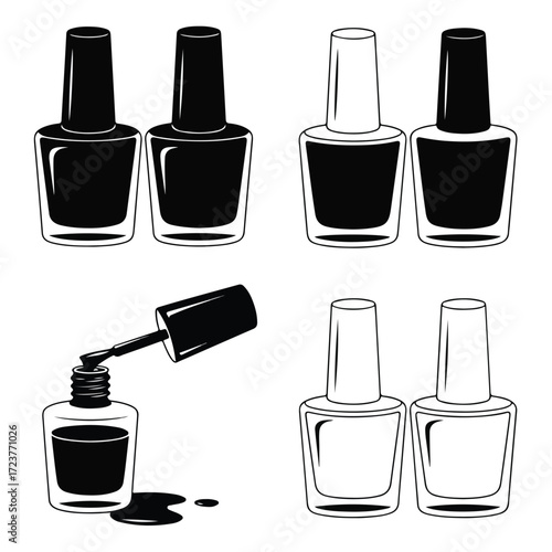 A collection of vibrant nail polish bottles and beauty accessories for a stylish manicure