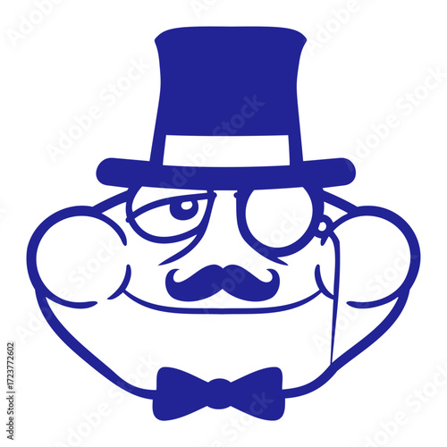 Mr Frog Sir Toad Rich Monocle Glasses Top Hat Fun