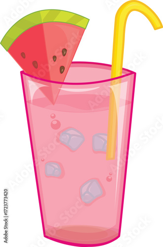 vector illustration of a mocktail