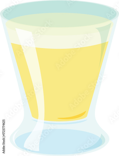 vector illustration of a mocktail