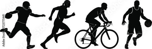 Sports Athletes Silhouettes