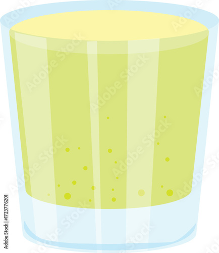 vector illustration of a mocktail